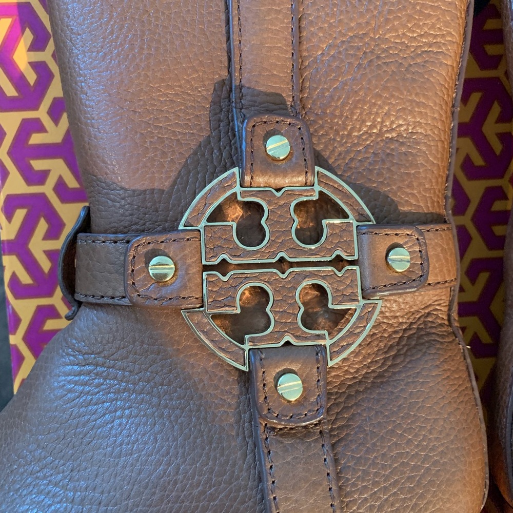Tory Burch Leather Amanda Riding Boot - Picture 3 of 8
